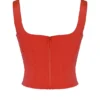 Rafa Scarlet Satin Longline Corset