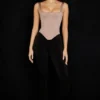 Rafa Stone Satin Longline Corset