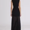 Raphaella Black Keyhole Maxi Dress