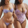 Ravello Violet Thong Bikini Bottom
