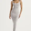 Rea Smoke Bodycon Maxi Dress