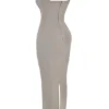 Rea Smoke Bodycon Maxi Dress