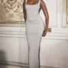 Rea Smoke Bodycon Maxi Dress