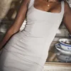 Rea Smoke Bodycon Maxi Dress