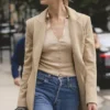 Remi Camel Single Breasted Long Coat