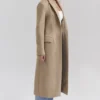 Remi Camel Single Breasted Long Coat