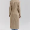 Remi Camel Single Breasted Long Coat