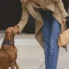 Remi Camel Single Breasted Long Coat