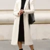 Remi Ivory Single Breasted Long Coat