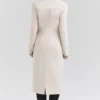 Remi Ivory Single Breasted Long Coat