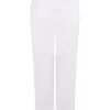 Reno White Relaxed Fit Trousers