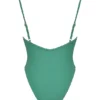 Rhodes Eucalyptus Plunge One Piece Swimsuit