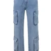 Ria Blue Washed Utility Jeans