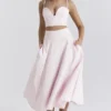 Rita Ballerina Pink A-Line Midi Skirt