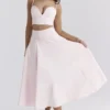 Rita Ballerina Pink A-Line Midi Skirt