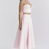 Rita Ballerina Pink A-Line Midi Skirt