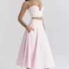 Rita Ballerina Pink A-Line Midi Skirt