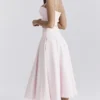 Rita Ballerina Pink A-Line Midi Skirt