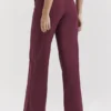 Rivi Wine Straight Leg Trousers