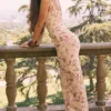 Robina Honeyflower Print Maxi Dress