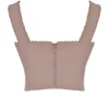 Robyn Mushroom Lace Trim Corset