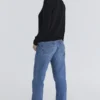 Rochelle Black Cashmere + Wool Crew Neck Sweater