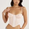 Rochelle Peony Gathered Corset
