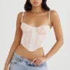 Rochelle Peony Gathered Corset