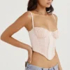 Rochelle Peony Gathered Corset