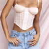 Rochelle Peony Gathered Corset