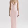 Romy Pink Mesh Bodycon Maxi Dress