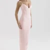 Romy Pink Mesh Bodycon Maxi Dress