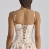 Rona Ivory Vintage Rose Print Cotton Maxi Dress
