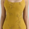 Rosalia Gold Embellished Hand Beaded Maxi Dress