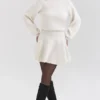 Cressida Cream Wool Cashmere Heavy Knit Sweater