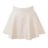 Rosina Cream Wool Cashmere Flounce Mini Skirt