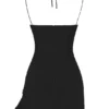 Rossella Black Ruffle Mini Dress