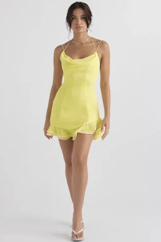 Rossella Buttercup Ruffle Mini Dress