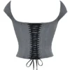 Rowena Grey Lace Back Corset