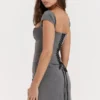 Rowena Grey Lace Back Corset