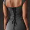 Rowena Grey Lace Back Corset