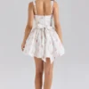 Sade Rose Print Stretch Cotton Mini Dress