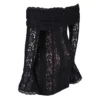 Sadie Black Floral Lace Off Shoulder Mini Dress