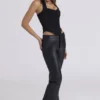 Sahar Black Sculpting Halter Neck Corset Top