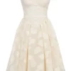 Saige Vintage Cream Floral Strapless Mini Dress