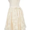 Saige Vintage Cream Floral Strapless Mini Dress