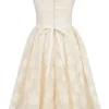 Saige Vintage Cream Floral Strapless Mini Dress