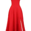 Saira Scarlet Midi Sundress