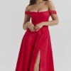 Saira Scarlet Midi Sundress