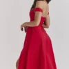 Saira Scarlet Midi Sundress